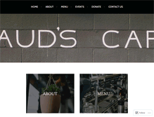 Tablet Screenshot of maudscafe.com